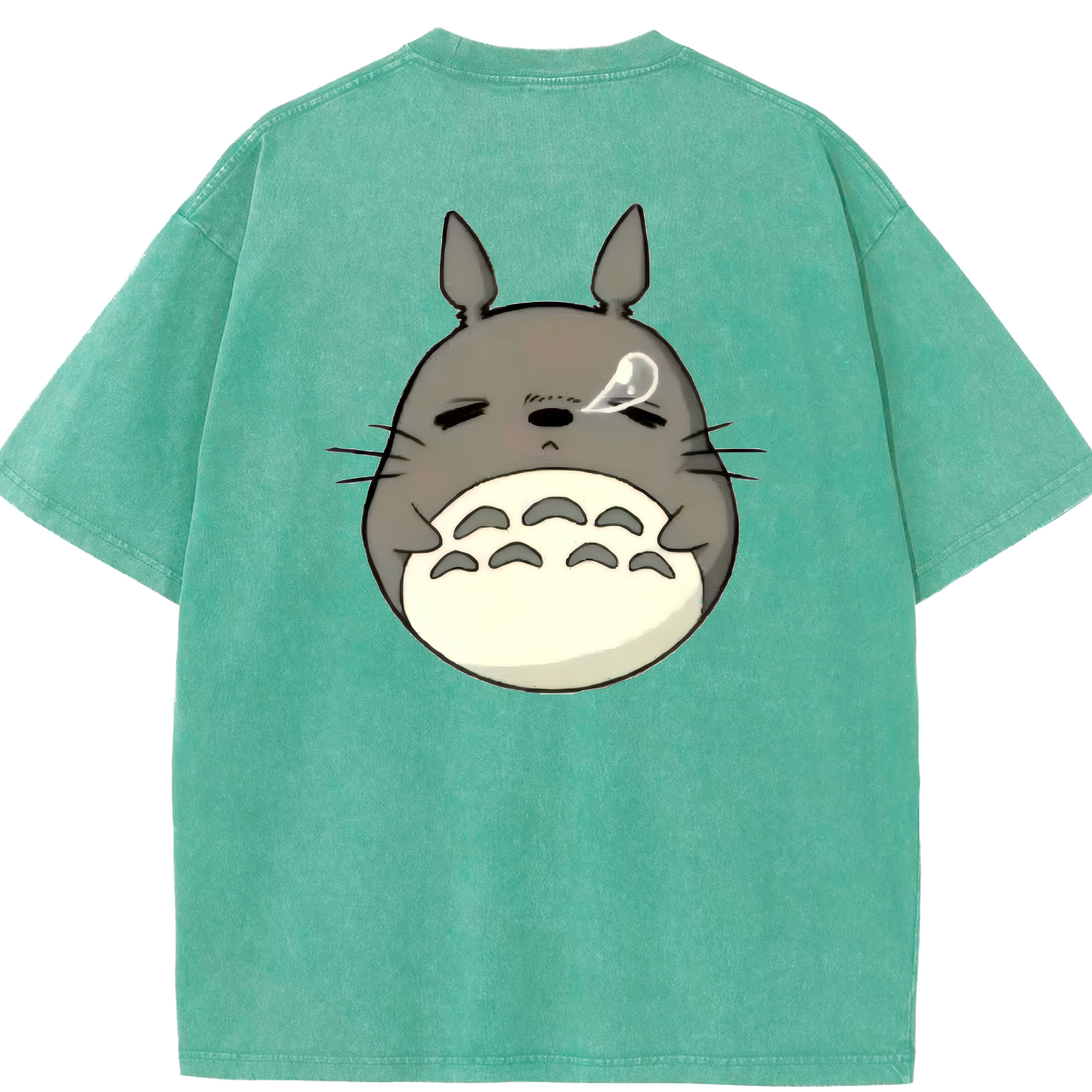 （画像用） となりのトトロ 草壁メイ 草壁サツキ My Neighbor Totoro Satsuki Kusakabe Mei Kusakabe 綿100% ヴィンテージ風 半袖Tシャツ（背面プリント）